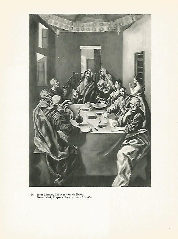 LAMINA 2102: JORGE MANUEL. Cristo en casa de Simon
