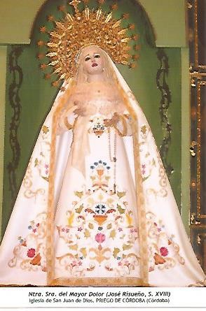 POSTAL 54194: Nuestra Señora del Mayor Dolor. Priego de Cordoba Cordoba