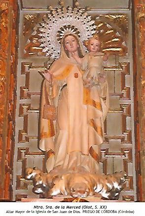 POSTAL 54196: Nuestra Señora de la Merced. Priego de Cordoba Cordoba