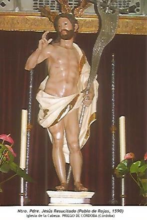 POSTAL 54202: Jesus Resucitado de Pablo de Rojas 1590. Priego de Cordoba Cordoba