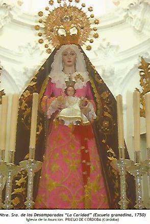 POSTAL 54207: Nuestra Señora de los Desamparados La Caridad. Priego de Cordoba Cordoba