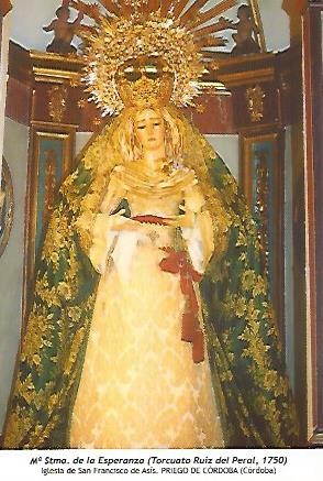 POSTAL 54214: Maria Santisima de la Esperanza de Torcuato Ruiz del Peral 1750. Priego de Cordoba Cordoba