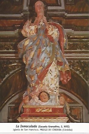 POSTAL 54218: La Inmaculada. Priego de Cordoba Cordoba