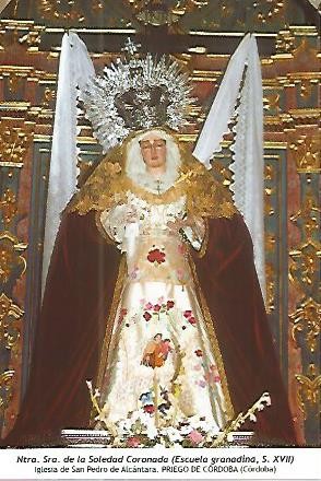 POSTAL 54220: Nuestra Señora de la Soledad Coronada. Priego de Cordoba Cordoba