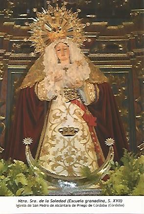 POSTAL 54221: Nuestra Señora de la Soledad. Priego de Cordoba Cordoba