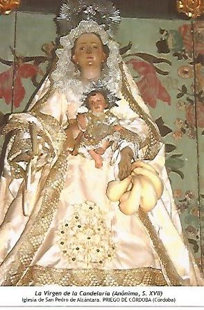 POSTAL 54222: La Virgen de la Candelaria. Priego de Cordoba Cordoba