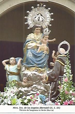 POSTAL 54224: Nuestra Señora de los Angeles . Sangronera la Verde Murcia
