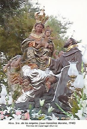POSTAL 54232: Nuestra Señora de los Angeles. Esparragal Murcia