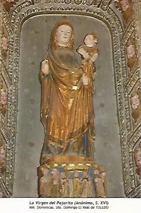 POSTAL 54247: La Virgen del Pajarito siglo XVI. Dominicas de Toledo