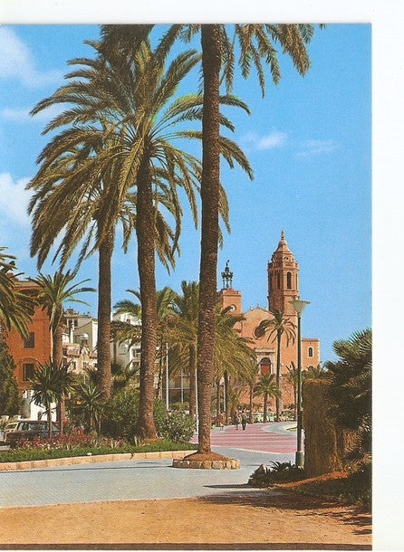 Postal 046855 : Costa Dorada Sitges. Paseo de la Ribera
