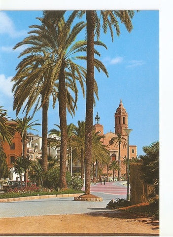 Postal 046855 : Costa Dorada Sitges. Paseo de la Ribera