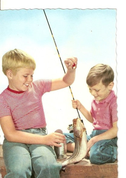 Postal 046974 : Niños pescando