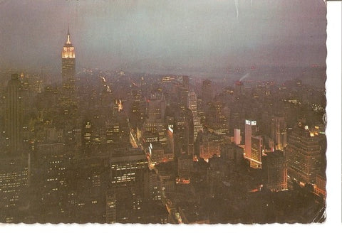 Postal 046980 : New York City at night