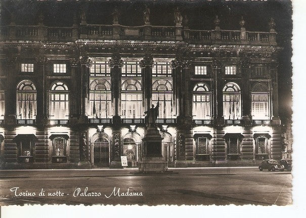 Postal 047001 : Torino di notte - Palazzo Madama