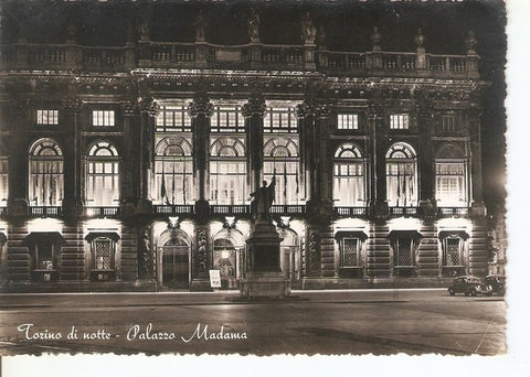 Postal 047001 : Torino di notte - Palazzo Madama
