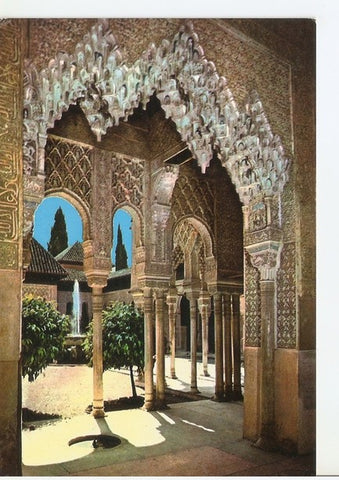 Postal 047022 : Granada. Alhambra. Arcada patio de los Leones