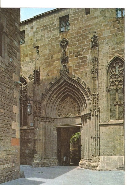 Postal 047030 : Barcelona. Catedral. Puerta de la Piedad