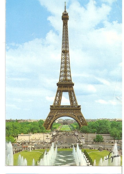 Postal 047042 : Paris. Eiffel Tower and the water jets of Palais de Chaillot