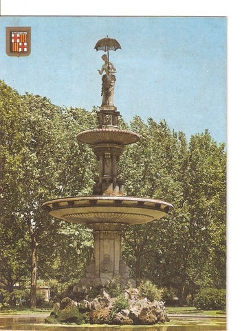 Postal 047045 : Barcelona. Parc de la Ciutadella. Dama del Paraigues