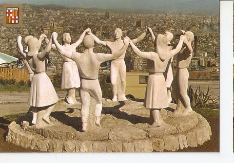 Postal 047048 : Barcelona. Monumento a la Sardana. Escultor J. Cañas