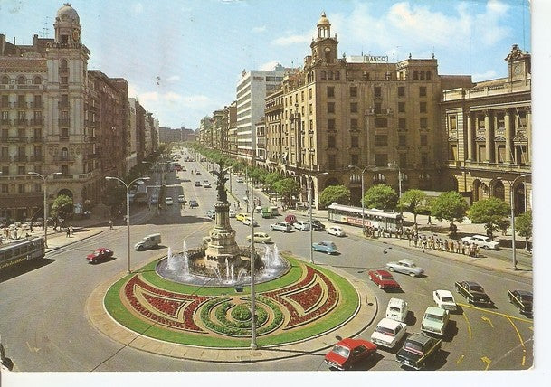 Postal 047082 : Zaragoza. Plaza de españa y Avenida de la Independencia
