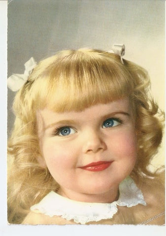 Postal 047091 : Niña rubia sonriendo