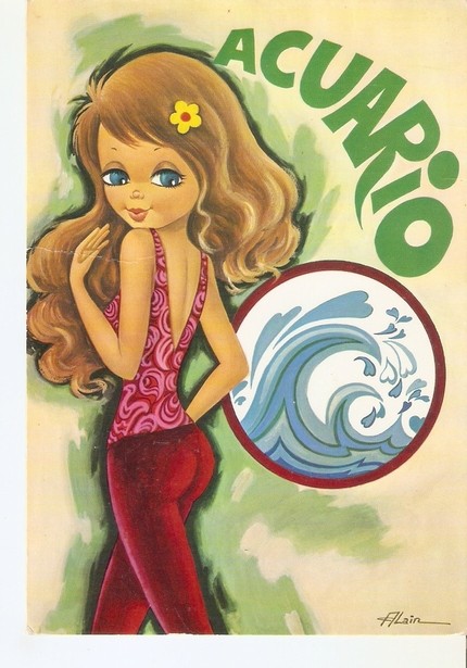 Postal 047100 : Acuario signo de aire