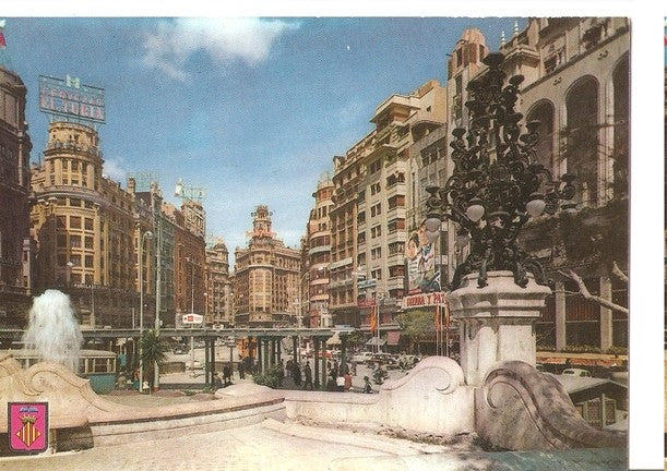 Postal 047155 : Valencia. Plaza del Caudillo
