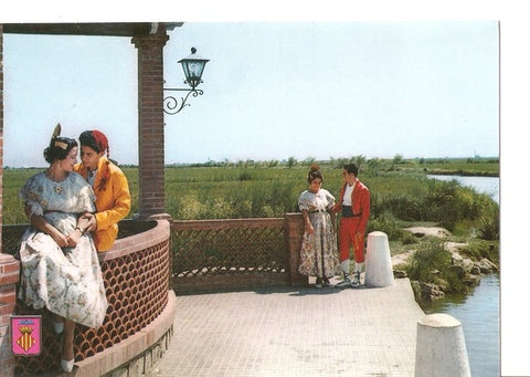 Postal 047161 : Valencia. Parejas tipicas