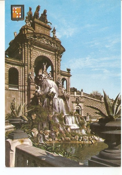 Postal 047166 : Barcelona. Cascada del Parque de la Ciudadela