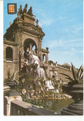 Postal 047166 : Barcelona. Cascada del Parque de la Ciudadela