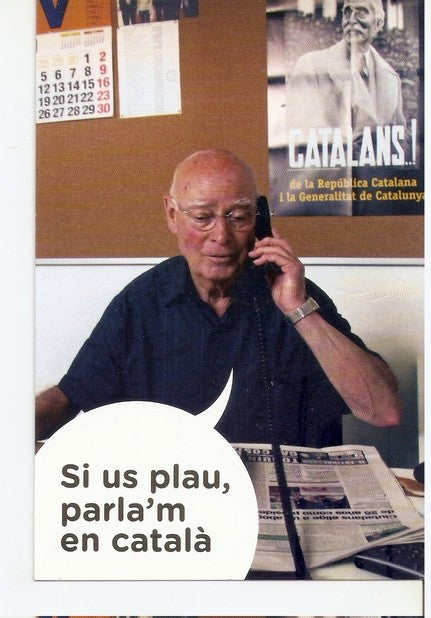 Postal 047195 : Si un plau. Parlam en catala!