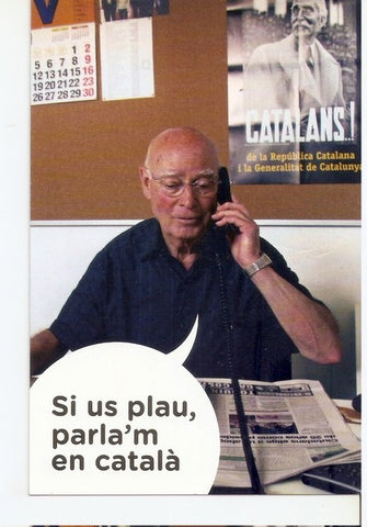 Postal 047195 : Si un plau. Parlam en catala!