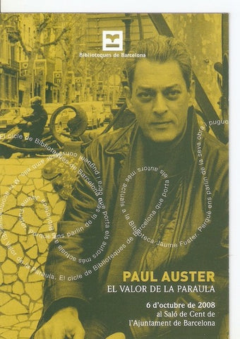 Postal 047198 : Paul Auster. Salo de Cent de lAjuntament de Barcelona