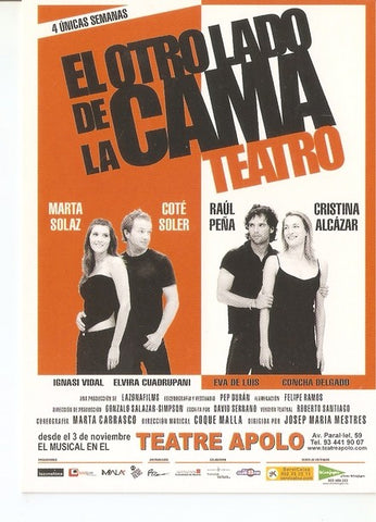 Postal 047210 : El Otro lado de la cama Teatro Apolo - Barcelona