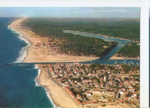 Postal 047255 : Les Plages et le Lac. Capbreton-Hossegor (Landes)