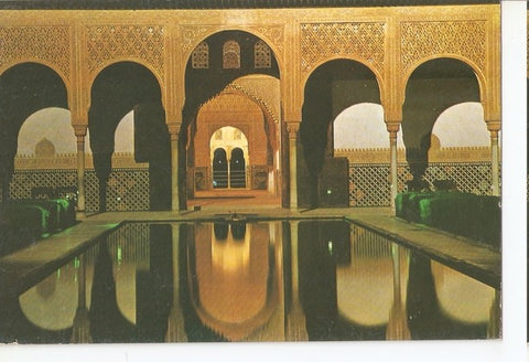 Postal 047276 : Granada. Alhambra iluminada. Patio de los Arrayanes