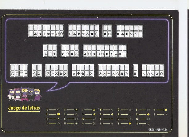 Postal 047293 : Juego de letras