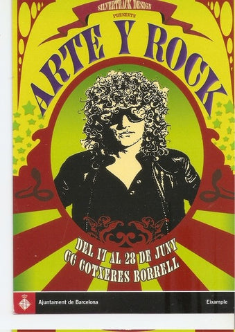 Postal 047389 : Cartells de concerts. Arte y Rock Javier Ezquerro