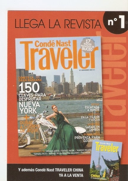 Postal 047400 : revista Conde Nast Traveler