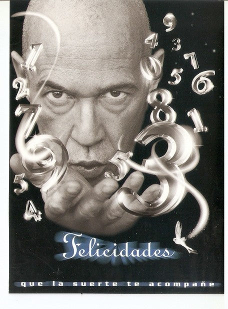 Postal 047446 : Felicidades que la suerte te acompañe. Loteria Nacional