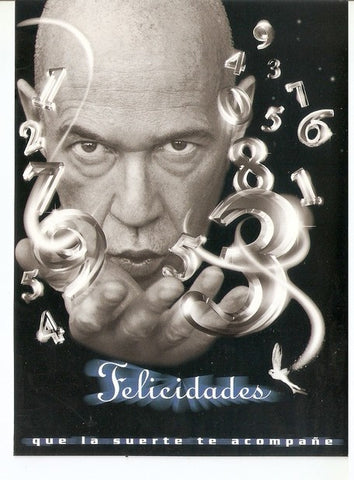 Postal 047446 : Felicidades que la suerte te acompañe. Loteria Nacional