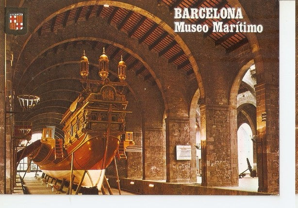 Postal 047468 : Barcelona. Reales Atarazanas. Museo Maritimo. Galera Real
