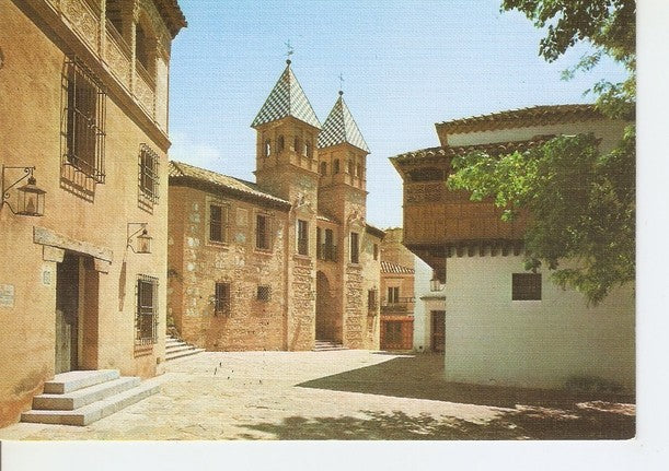 Postal 047499 : Pueblo Español. Balcon Canario y Puerta Bisagra Vieja (Toledo). Palma de Mallorca