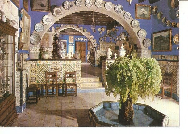 Postal 047533 : Sitges. Playa de Oro. Patronato Provincial de los Museos Cau Ferrat y Maricel. Sala de ceramica del Cau Ferrat
