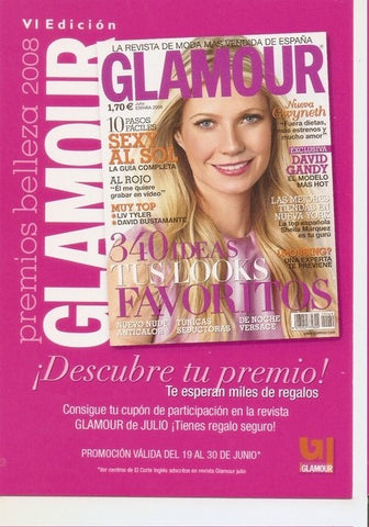 Postal 047585 : Glamour revista