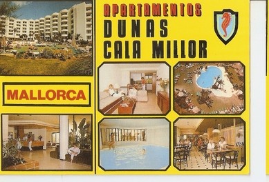 Postal 047689 : Mallorca. Apartamentos Dunas Cala Millor
