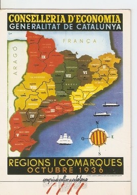 Postal 047756 : Les Comarques Catalanes
