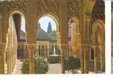 Postal 047775 : Granada. Alhambra. Patio de los Leones (arcadas)