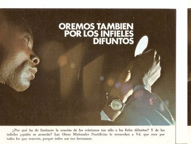 Postal 047835 : Oremos tambien por los difuntos. OMP Obras Misionales Pontificas